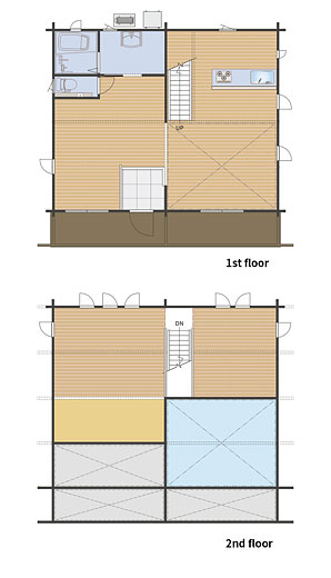 HANDS LOG 100 間取り図