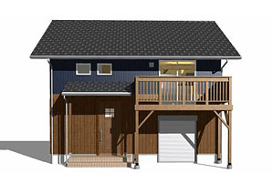 32坪 南玄関プラン 4LDK (桁スキップ) 外観