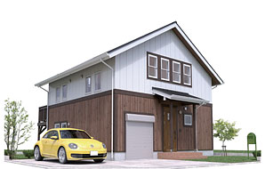 32坪 北玄関プラン 4LDK 外観