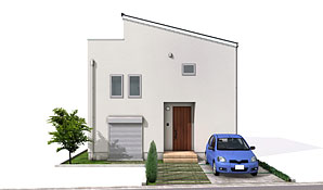 32坪 東玄関プラン 4LDK (2.0Fキッチン) 外観