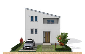 27.9坪 北玄関プラン 3LDK 外観