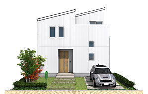 27.9坪 南玄関プラン 3LDK 外観