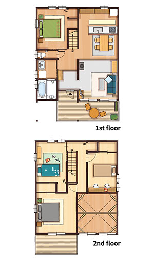31.5坪 南玄関プラン 4LDK 間取り図
