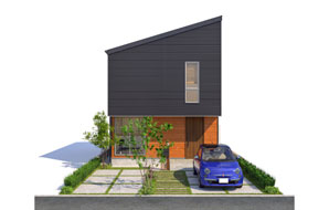 25.5坪 北玄関プラン 2LDK＋ロフト 外観