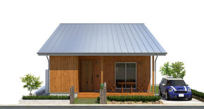 33坪 南玄関プラン 3LDK+ルーム(小屋裏) 外観